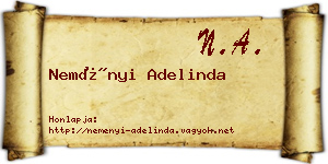 Neményi Adelinda névjegykártya